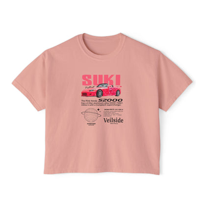 Honda S2000 Fast and Furious Women’s Boxy Tee - Vintage Car T-shirt Design - CreativeRino