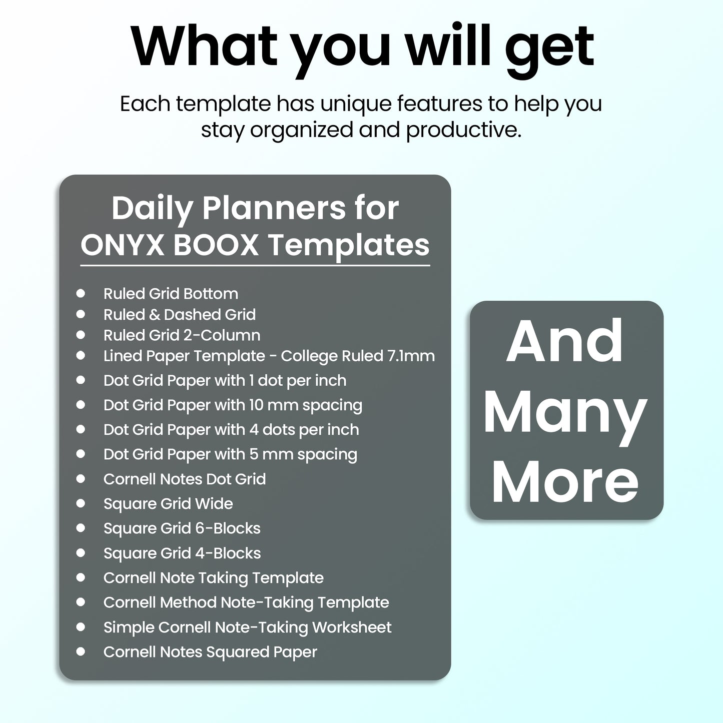 40+ Onyx Boox Planners Template Bundle