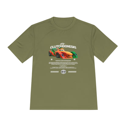 Rip Clutchgoneski Unisex Moisture Wicking Tee - Graphic T-shirt for Racing Fans - CreativeRino