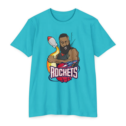 Retro James Harden Rockets Basketball T-shirt - Unisex Sports Tee - CreativeRino