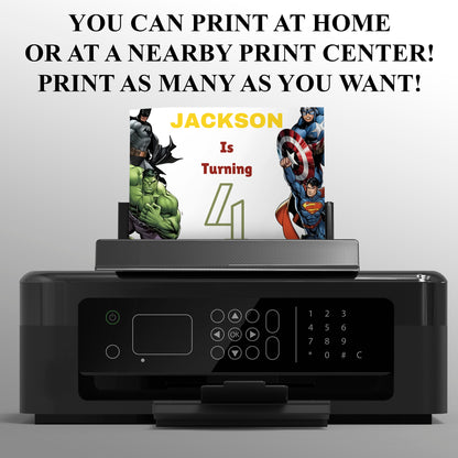 Avengers Secret Wars Birthday Invitation Template - CreativeRino
