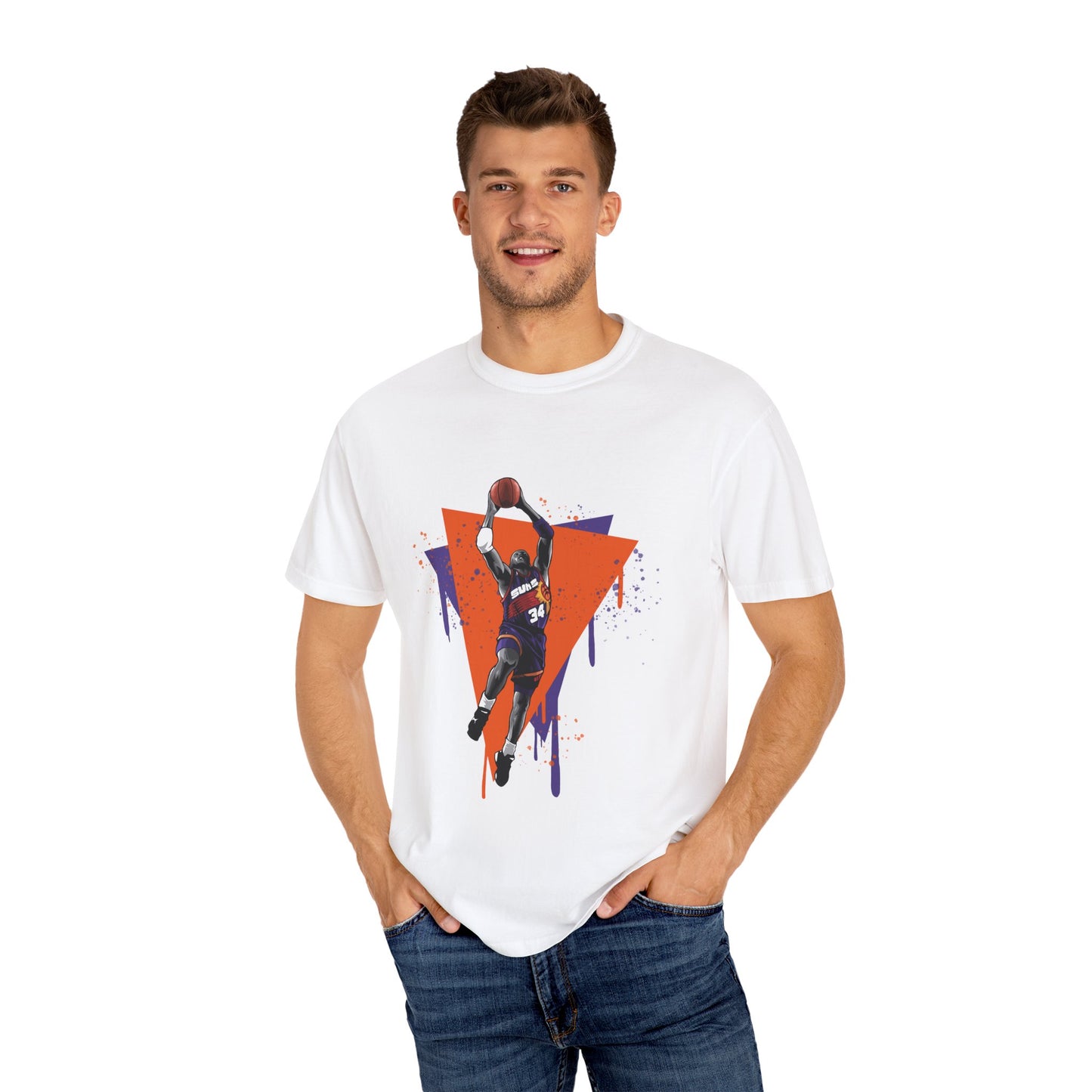 Charles Barkley Basketball T-shirt - Unisex Garment-Dyed Tee - CreativeRino