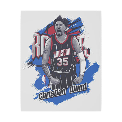Christian Wood NBA Wall Art Canvas Print - Houston Rockets Decor - CreativeRino