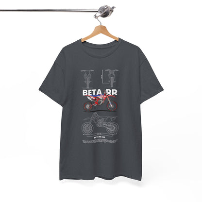 Unisex Heavy Cotton Tee - Beta RR Motorcycle Graphic T-shirt - CreativeRino
