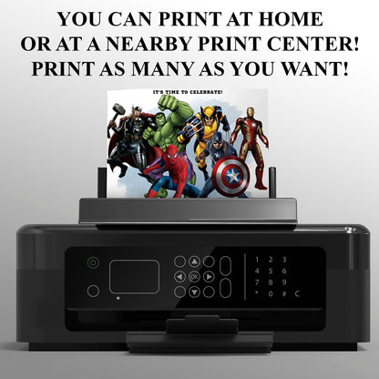 Avengers Secret Wars Birthday Invitation Template - CreativeRino