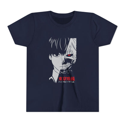 Tokyo Ghoul Youth Short Sleeve Tee - Anime Graphic T-shirt for Teens - CreativeRino