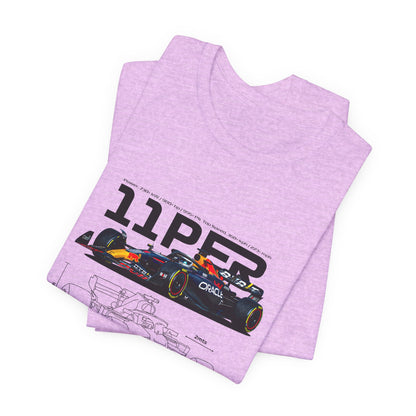 Sergio Perez F1 Racing-Inspired Unisex Short Sleeve Tee | Car T-shirt - CreativeRino
