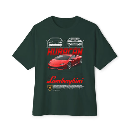 Lamborghini Huracan Graphic Tee - Unisex Oversized Boxy T-Shirt - CreativeRino