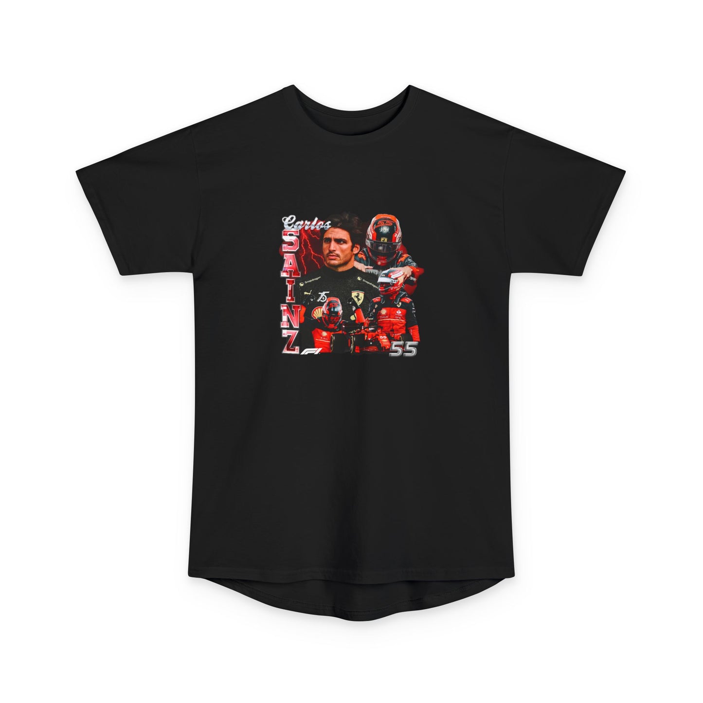 Carlos Sainz Jr. Graphic Tee - Bold Streetwear Car T-shirt - CreativeRino