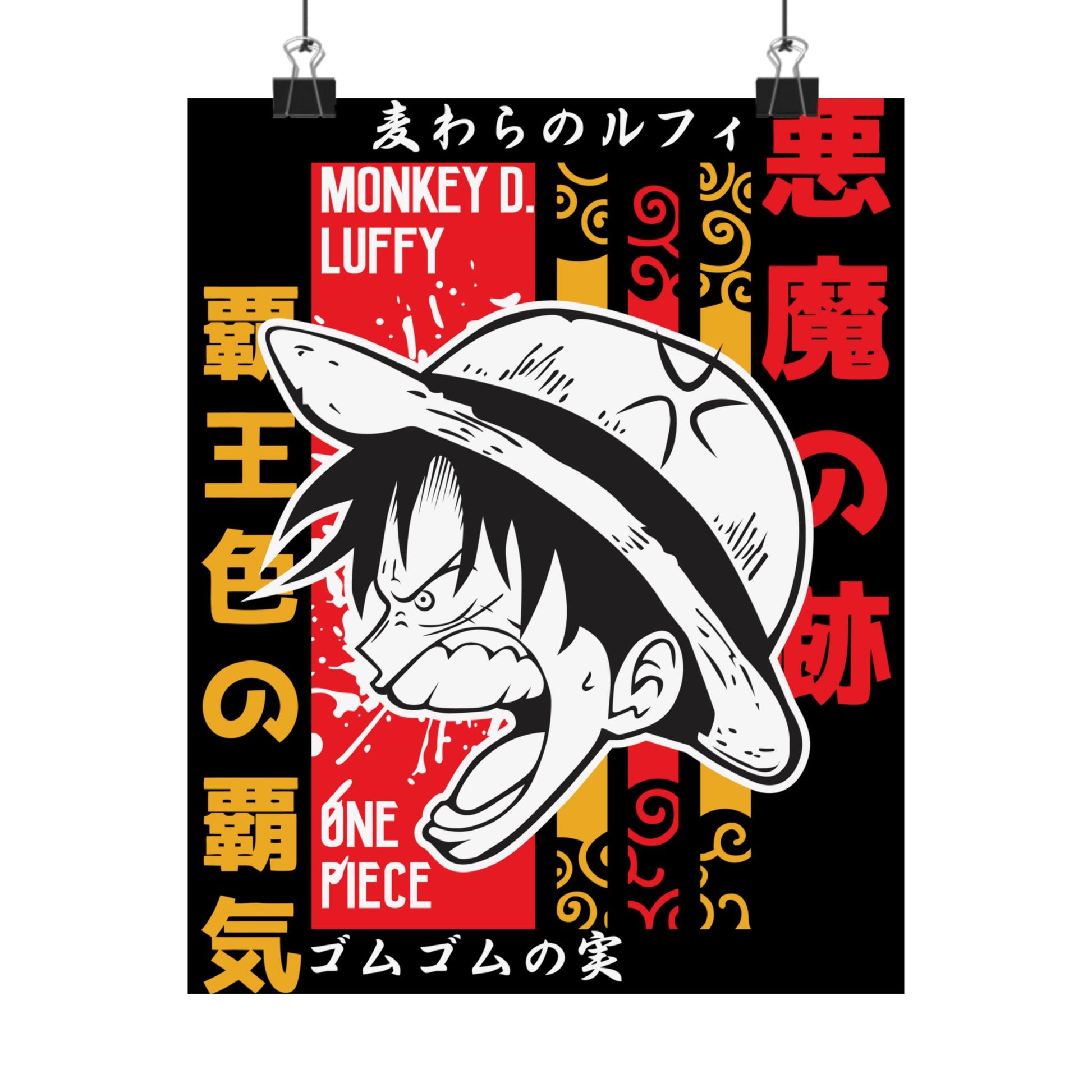 One Piece Matte Vertical Posters Anime Wall Art - CreativeRino