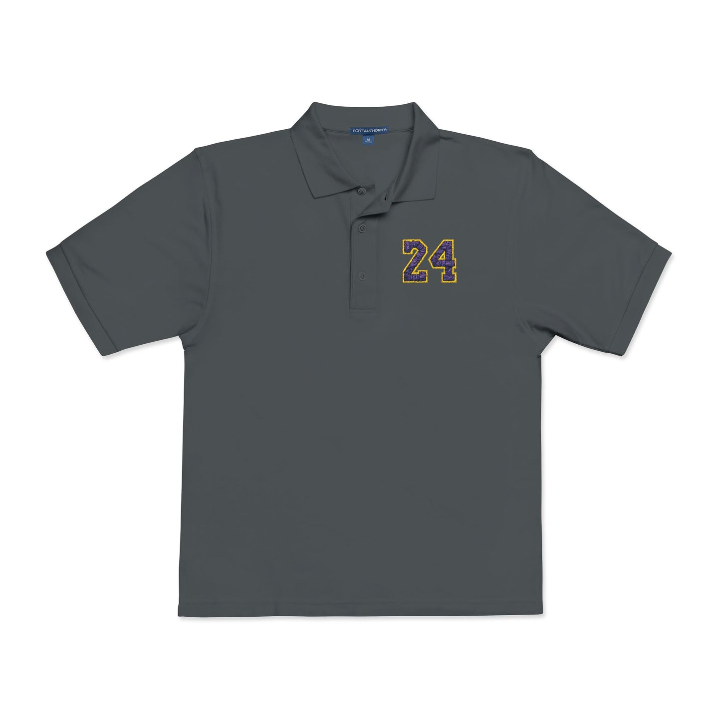 Embroidered Unisex Polo Shirt with Number 24 Kobe Bryant - Casual Chic for Everyday Wear - CreativeRino