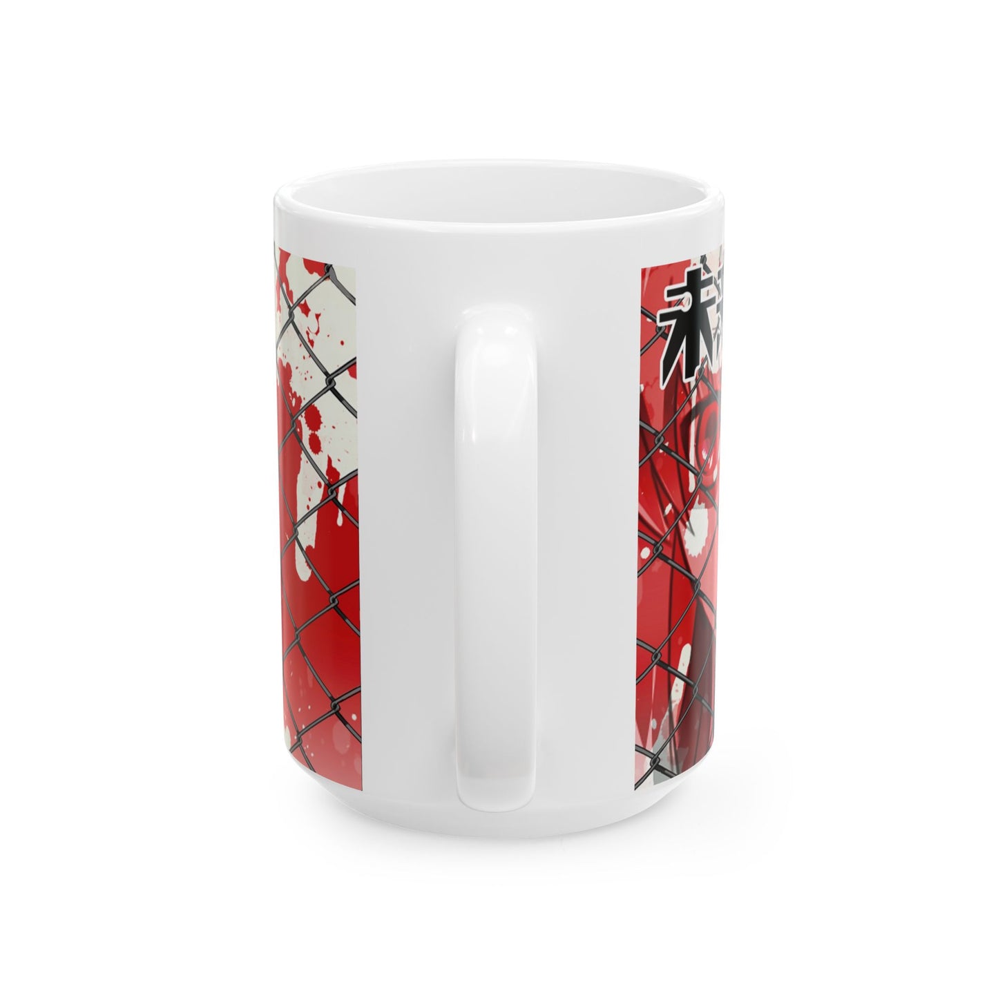 Anime Art Ceramic Mug with Yuno Design - CreativeRino