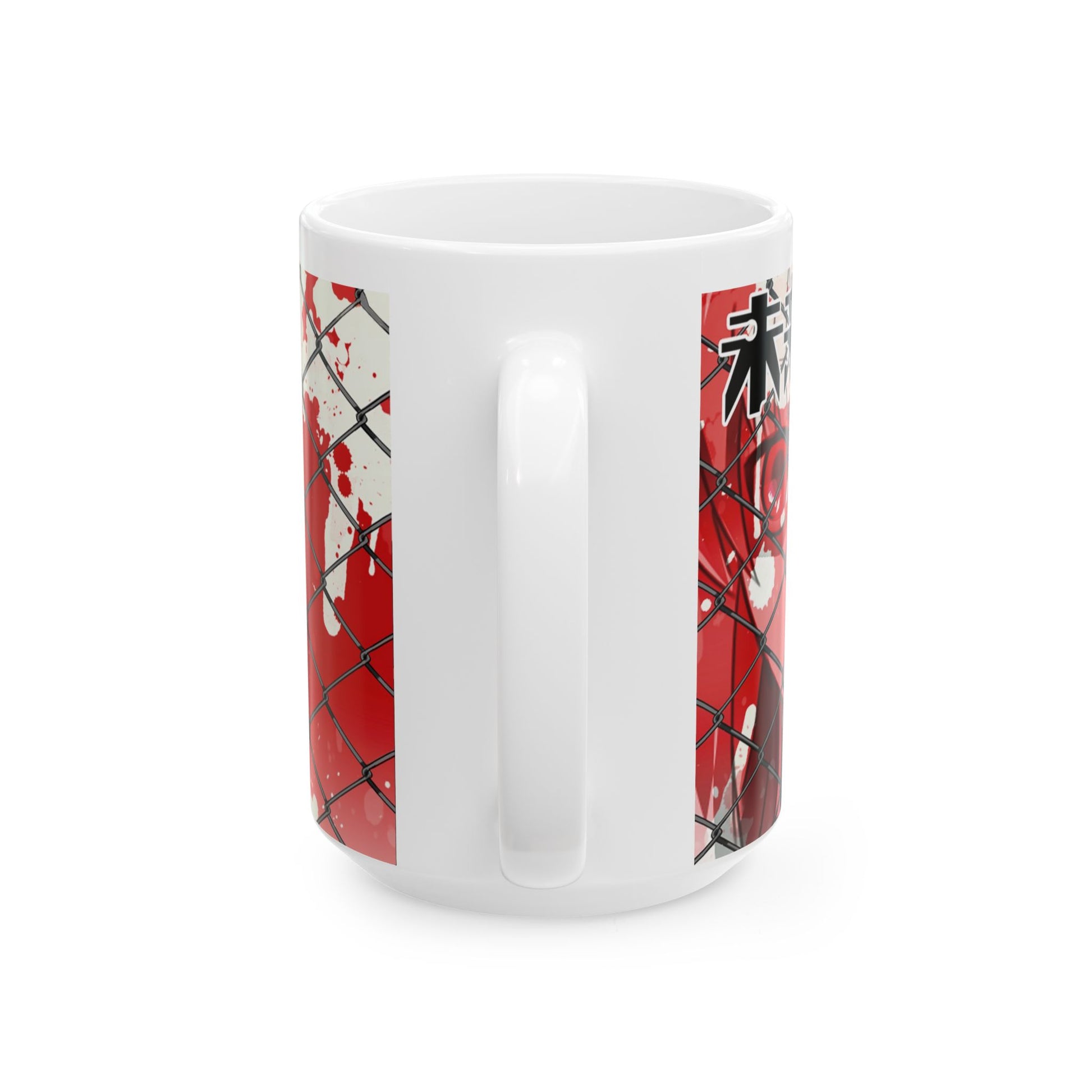 Anime Art Ceramic Mug with Yuno Design - CreativeRino