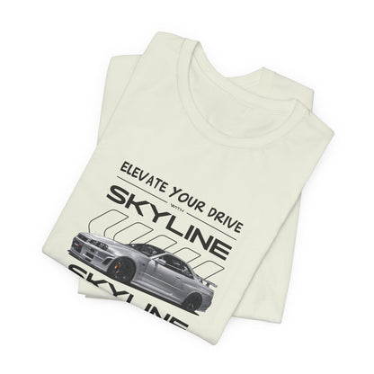 Nissan Skyline Graphic Tee - Elevate Your Drive - CreativeRino
