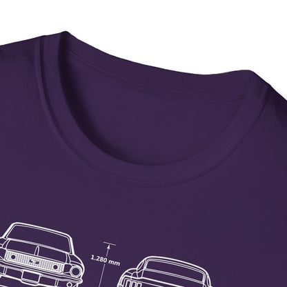 Ford Mustang Shelby GT350 Unisex Softstyle T-Shirt - Car Lovers Tee - CreativeRino