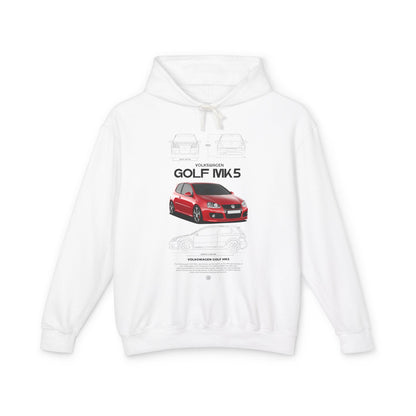 Volkswagen Golf MK5 Unisex Lightweight Hooded Sweatshirt – Car Enthusiast Hoodie - CreativeRino