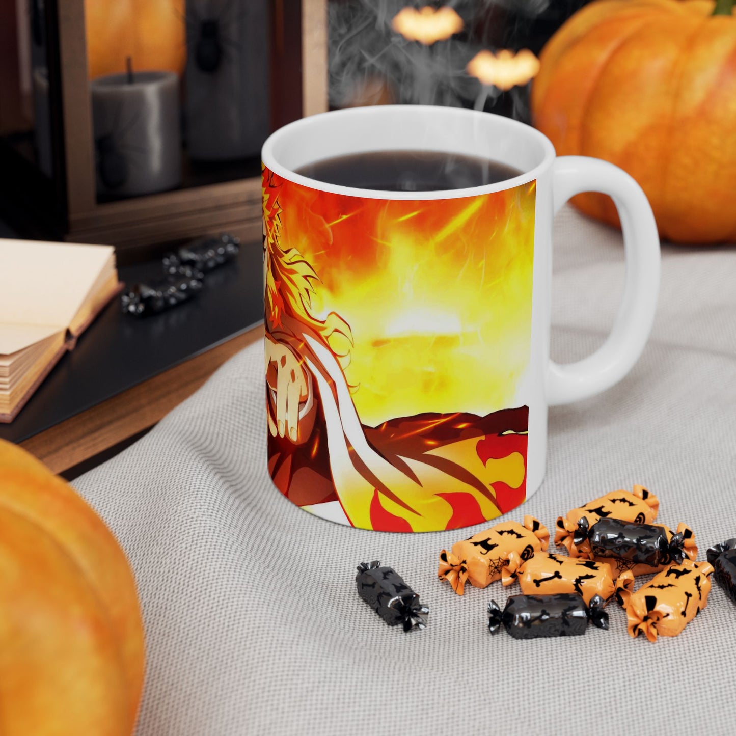 Fire Demon Anime Ceramic Mug - CreativeRino