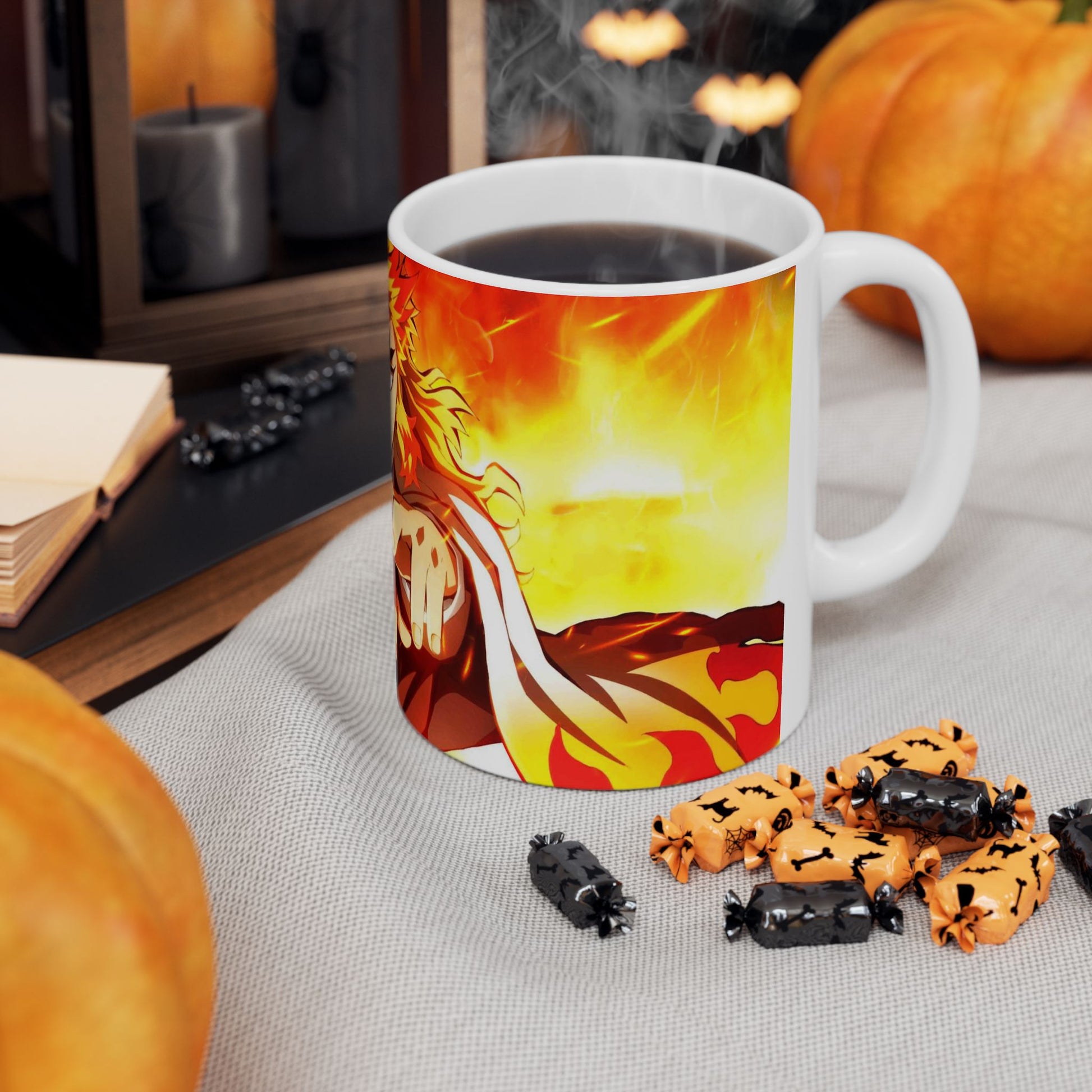 Fire Demon Anime Ceramic Mug - CreativeRino