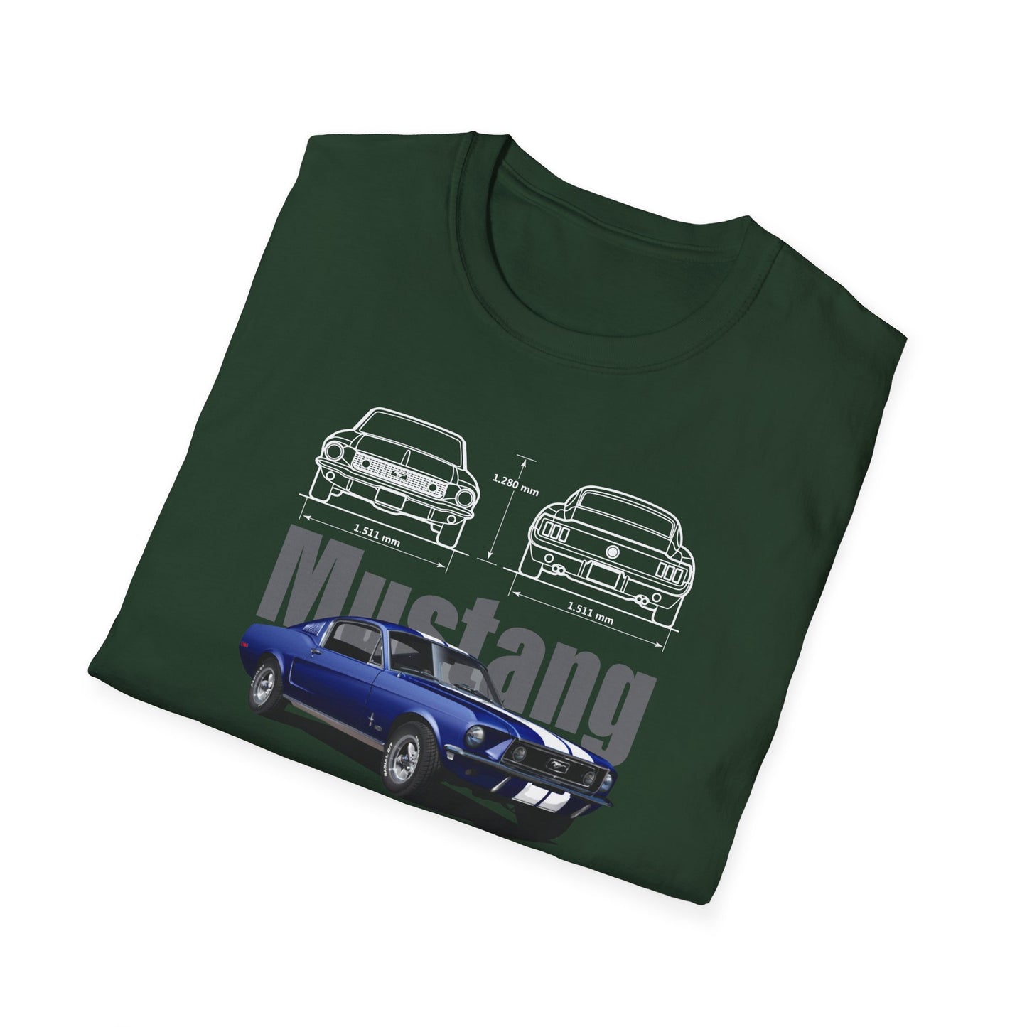 Ford Mustang Shelby GT350 Unisex Softstyle T-Shirt - Car Lovers Tee - CreativeRino