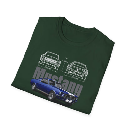 Ford Mustang Shelby GT350 Unisex Softstyle T-Shirt - Car Lovers Tee - CreativeRino