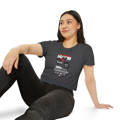 Honda CB Twister 250 Women's Crop Top - Trendy Motorcycle Design - CreativeRino