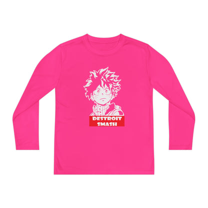 My Hero Academia Youth Long Sleeve Tee - Detroit Smash Anime T-shirt - CreativeRino