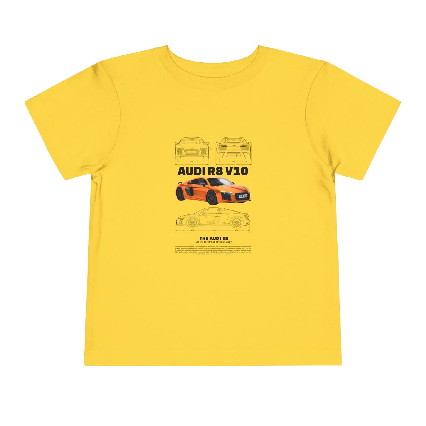 Audi R8 Car Lover Tee -  Graphic Short Sleeve Shirt | Car T-shirt - CreativeRino