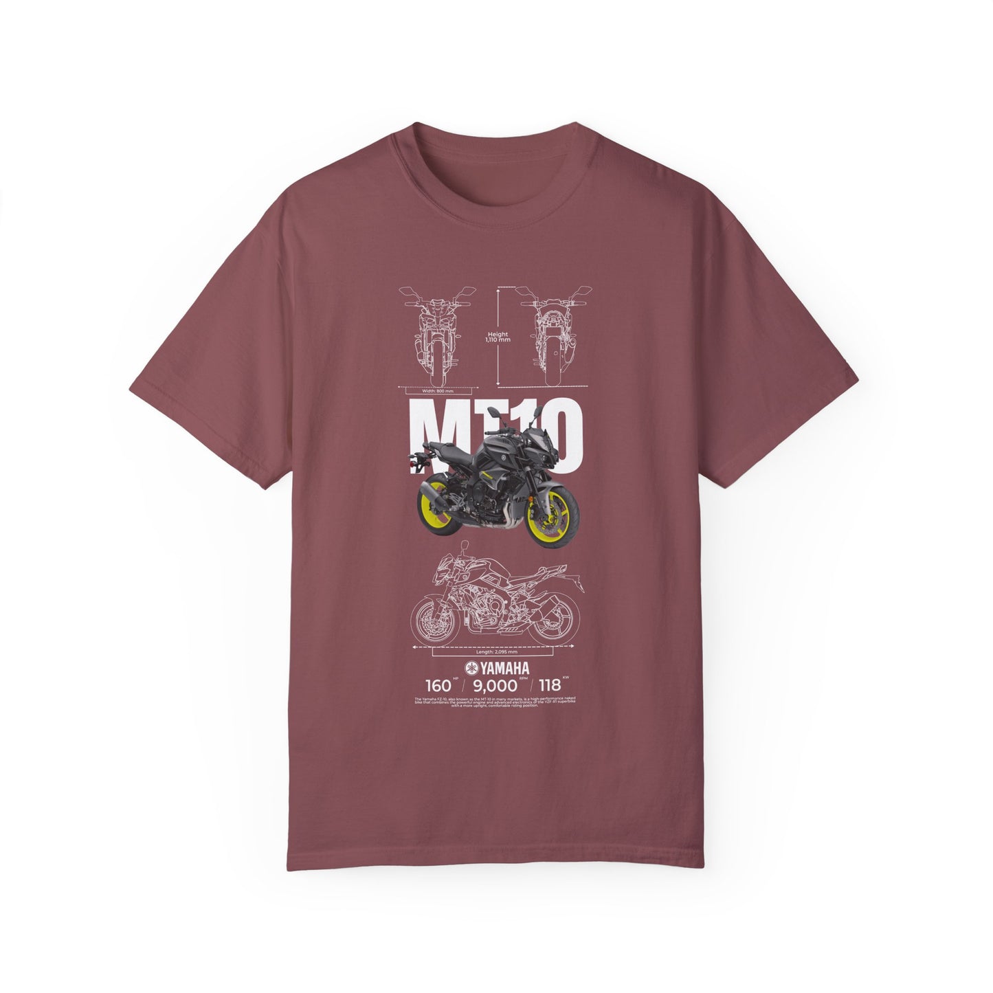 Yamaha MT-10 Unisex Motorcycle Graphic T-Shirt - Perfect for Bike Enthusiasts - CreativeRino