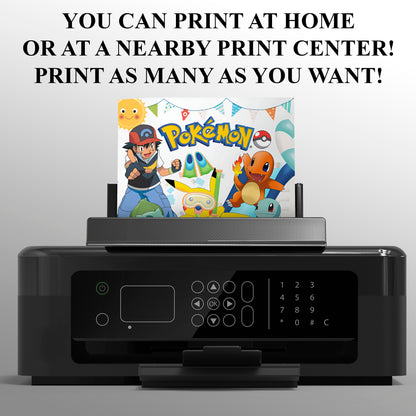 Pokemon Birthday Invitation Template - CreativeRino