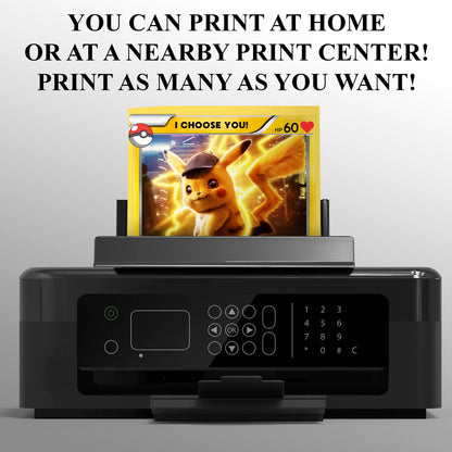 Pokemon Card Birthday Invitation Template - CreativeRino