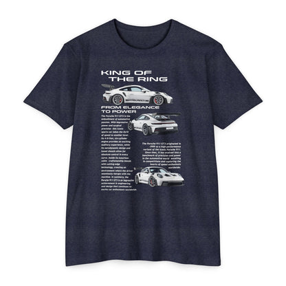 King of the Ring: Porsche Race Car Unisex CVC Jersey T-Shirt - CreativeRino