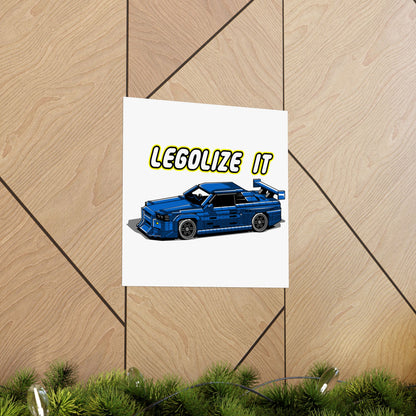 Legolize It Car Poster - Matte Square Print for Auto Enthusiasts - CreativeRino