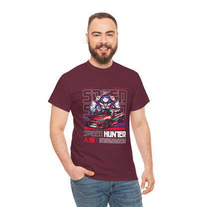 Speed Hunter Unisex Heavy Cotton Tee - Perfect T-shirt for Car Enthusiasts - CreativeRino