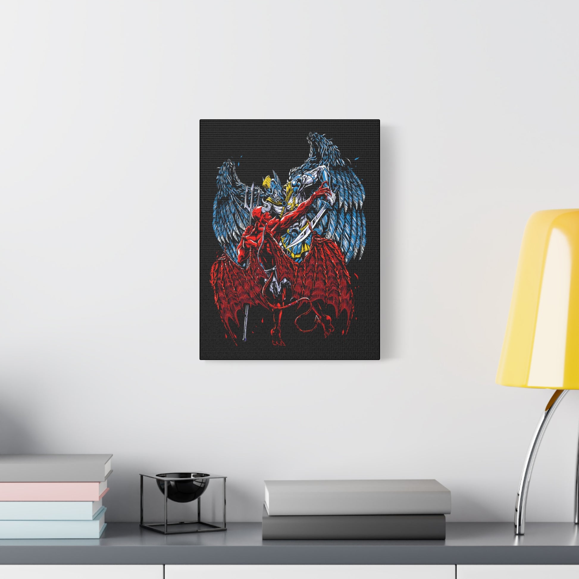 Epic Fantasy Art Canvas Print, Wall Decor, Unique Gift for Gamers, Home Decoration, Art Lovers, Graphic Wall Art, Gothic Artwork - CreativeRino