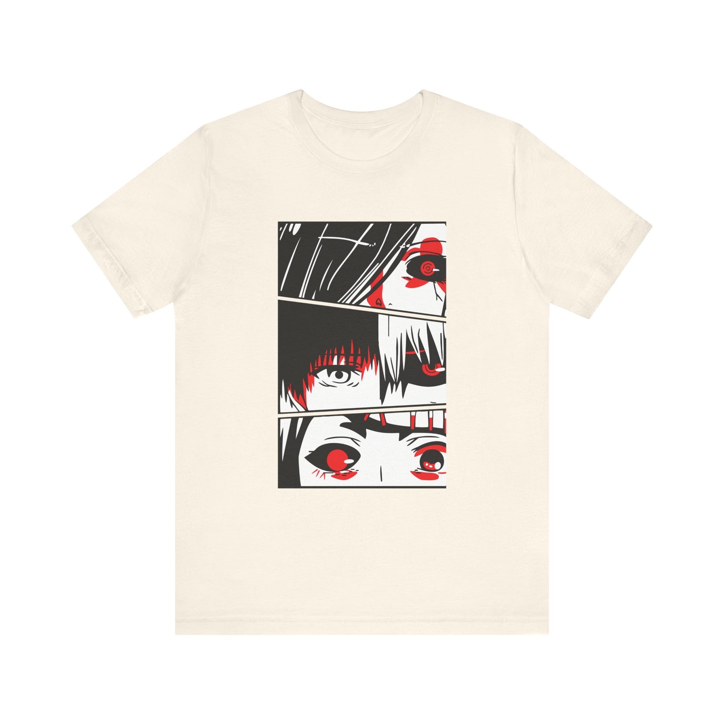 Eye-Catching Unisex Anime Tee - Stylish Graphic Design for Tokyo Ghoul Fans - CreativeRino