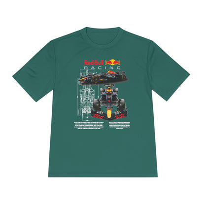 Red Bull Racing Unisex Moisture Wicking Tee for Motorsport Enthusiasts - CreativeRino