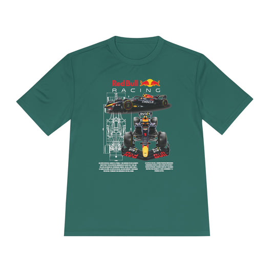 Red Bull Racing Unisex Moisture Wicking Tee for Motorsport Enthusiasts - CreativeRino