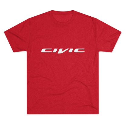 Honda Civic Estilo Enthusiast Unisex Tri-Blend Crew Tee - Retro Car T-shirt Design - CreativeRino