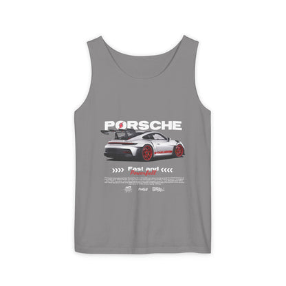 Porsche 911 Fast and Powerful Unisex Tank Top - CreativeRino