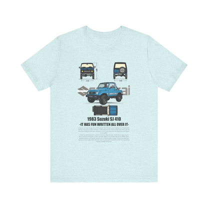 Vintage Suzuki 1983 Graphic Tee - Unisex Short Sleeve T-Shirt - CreativeRino