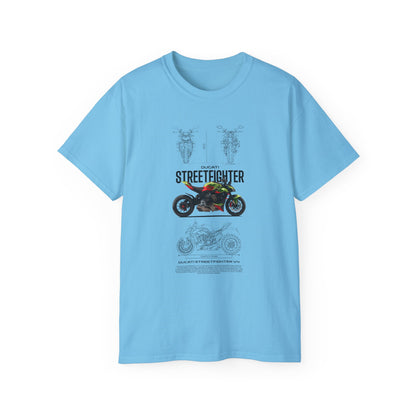Ducati Streetfighter V4 Unisex Ultra Cotton Tee - Stylish Motorcycle T-shirt for Riders - CreativeRino