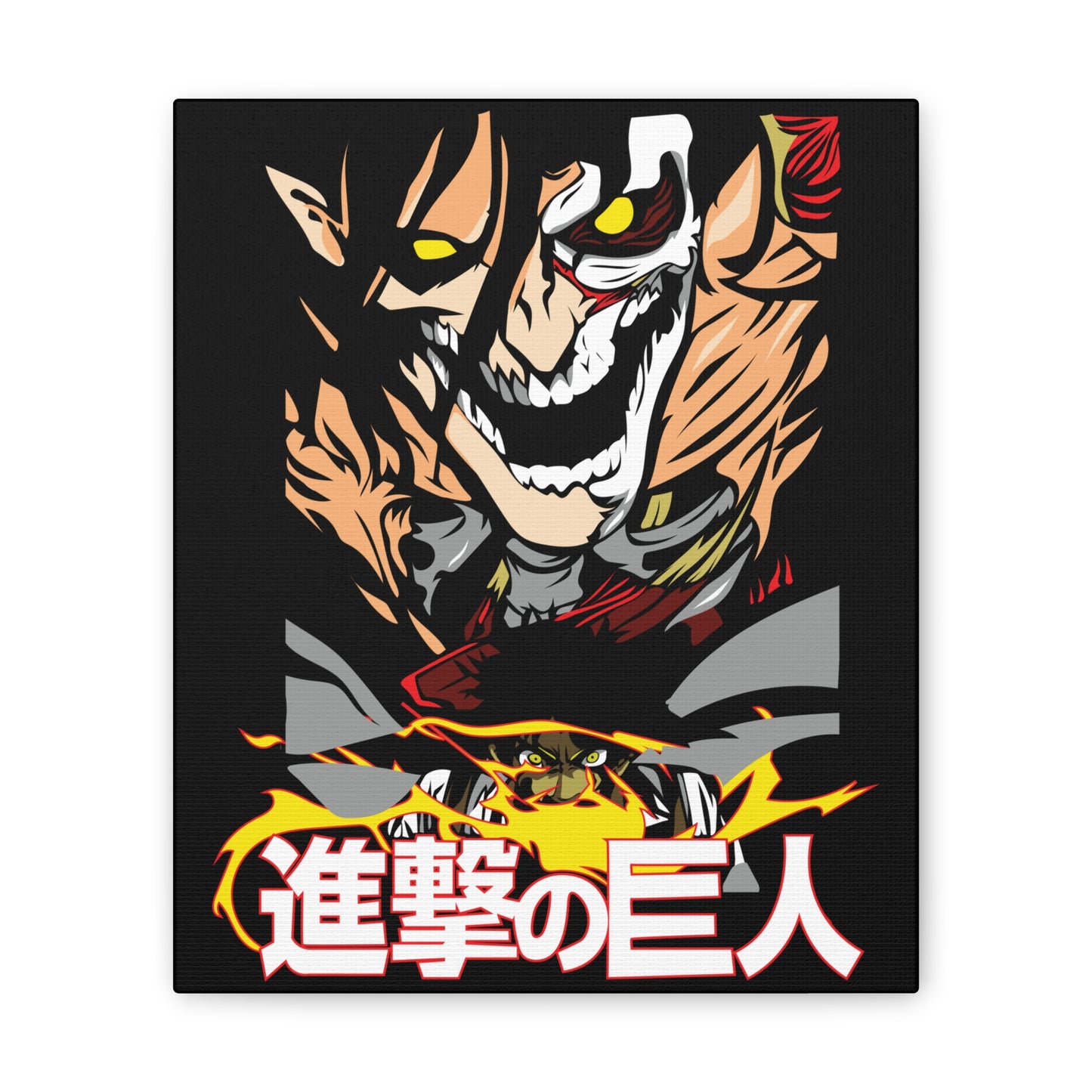 Anime Inspired Canvas Wall Art - Attack on Titan Theme - CreativeRino