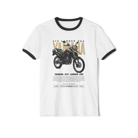 Yamaha XTZ Lander 250 Unisex Cotton Ringer T-Shirt - Vintage Motorcycle Graphic Tee - CreativeRino