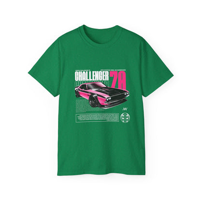 Vintage Challenger 70 Unisex Ultra Cotton Tee - Classic Muscle Car Shirt - CreativeRino