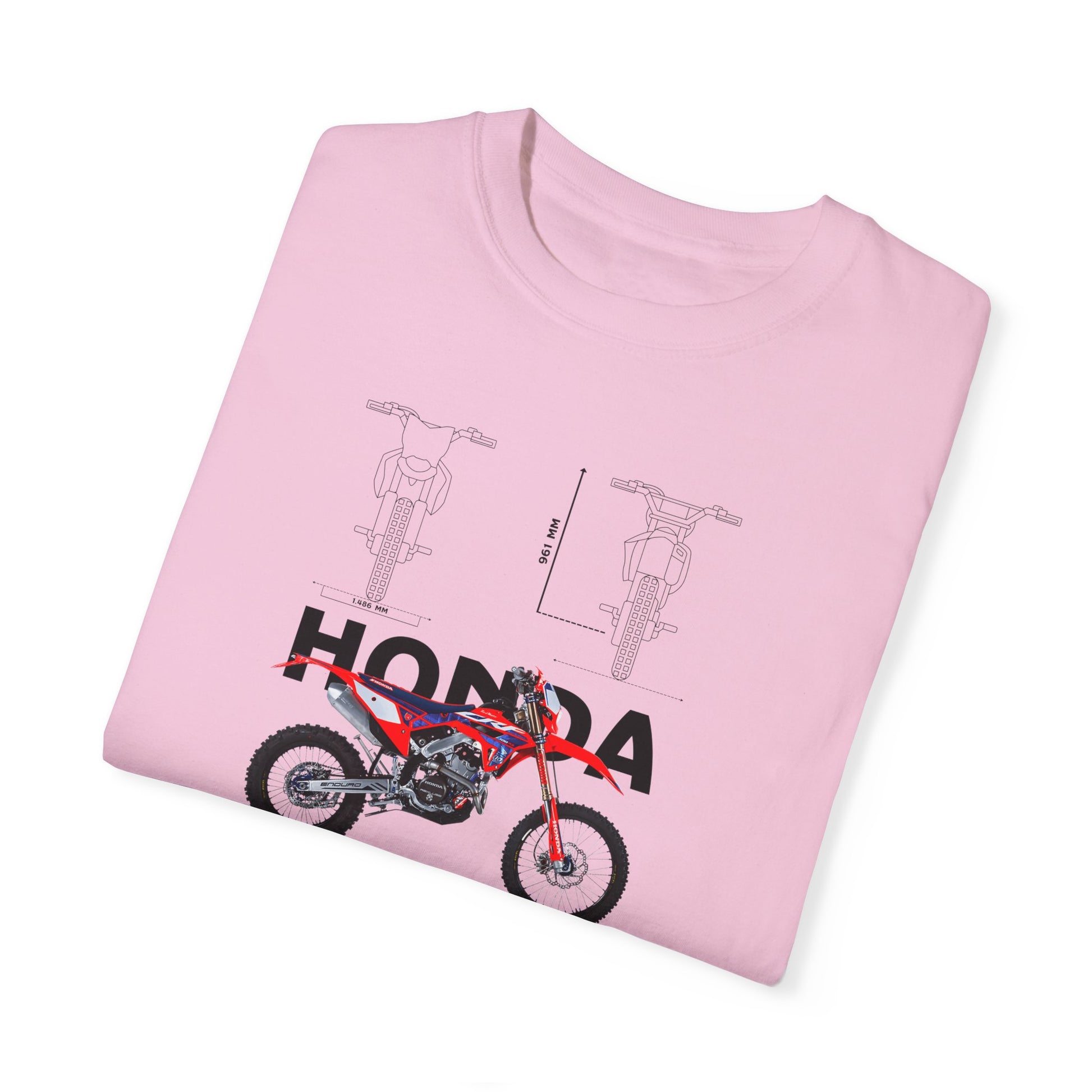 Honda CRF 300 RX Motorcycle Unisex T-Shirt | Garment-Dyed Vintage Tee - CreativeRino