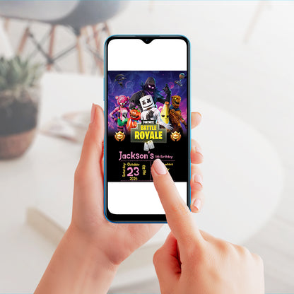 Fortnite Birthday Invitation Template - CreativeRino
