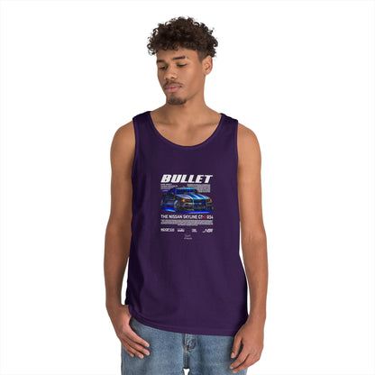 Bullet Skyline GT-R Racing Tank Top | Unisex Heavy Cotton - CreativeRino