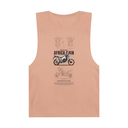 Africa Twin Unisex Tank Top - Motorcycle Graphic T-shirt - CreativeRino