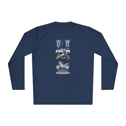 Honda CRF1000L Africa Twin Motorcycle Enthusiast Unisex Long Sleeve Tee - Africa Twin T-shirt Design - CreativeRino