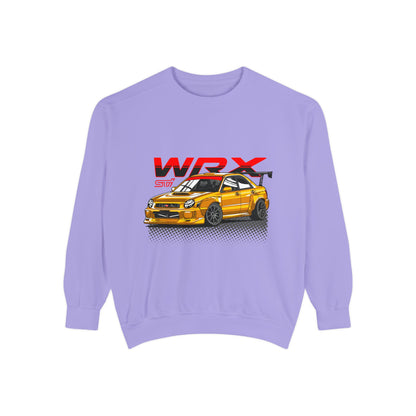 Gold Subaru WRX STI Car Unisex Sweatshirt | Car Enthusiast Apparel | Perfect for Gifts - CreativeRino